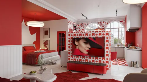 Vibrant Red Haven