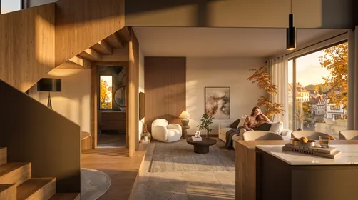 Double-Height Serenity | Warm Minimalism