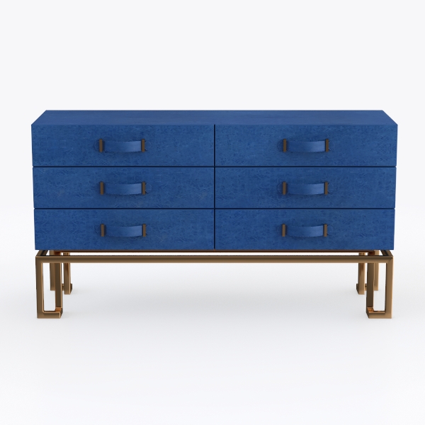 side cabinet-Klein Blue