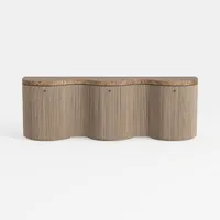 Modèle 3D d'un buffet moderne et élégant avec un design distinctif en forme de vague dans les formats MAX, RAR et SKP.