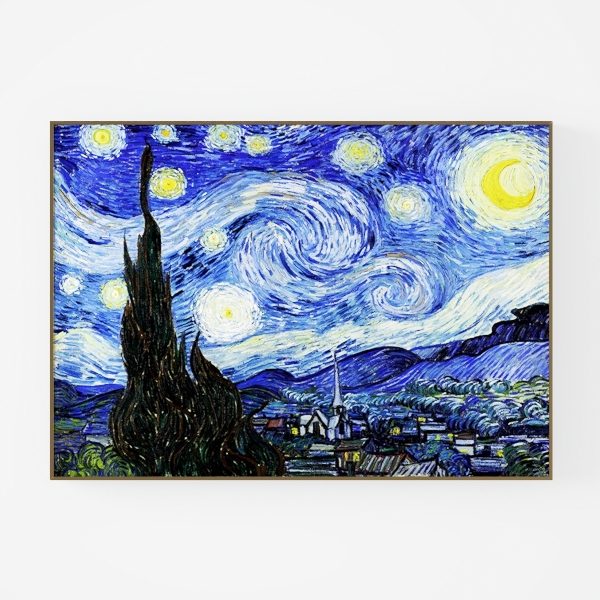 starry sky painting-Klein Blue