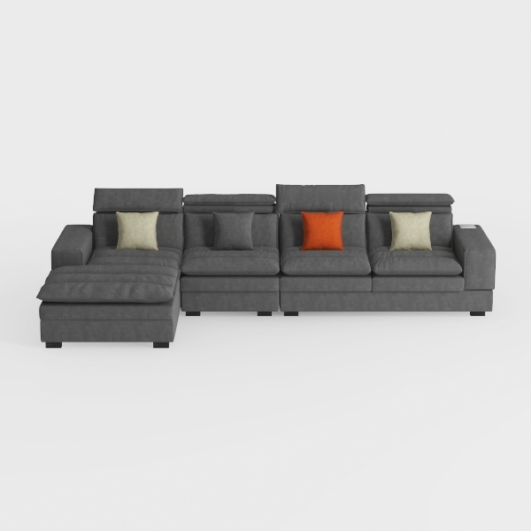 U Shape Sectional Sofa Cloud Couch for Living Room | Homestyler