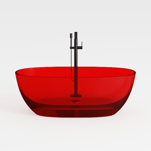 bathtub-Red & Black