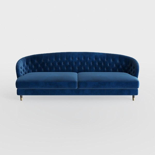 hree seat sofa-Klein Blue