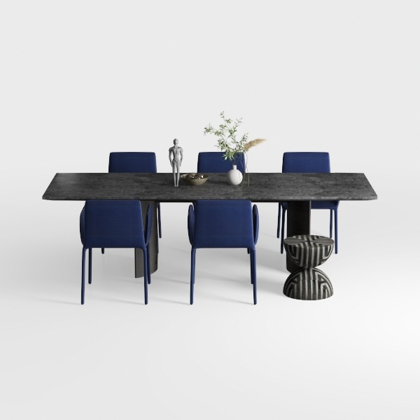 dining set-Klein Blue