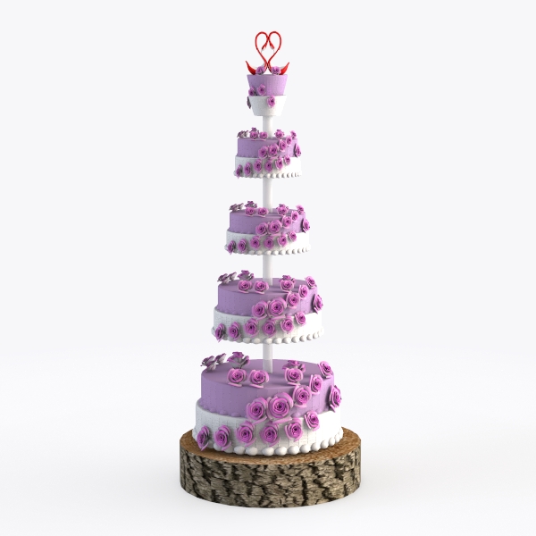 cake tower-Purple