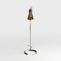 Modèle 3D d'un lampadaire moderne avec une finition bronze métallique saisissante dans les formats MAX, RAR, SKP.