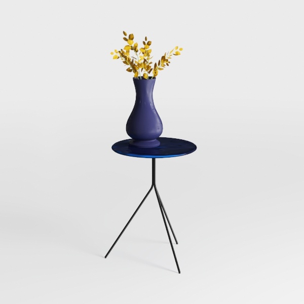 side table-Klein Blue