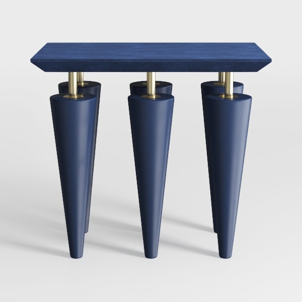 side table-Klein Blue