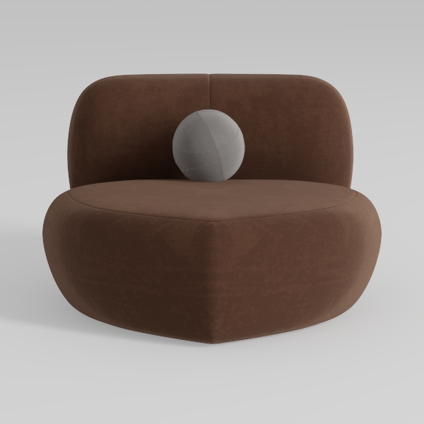 single sofa-Rounded Furniture